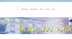 Desktop Screenshot of casadicuravilladelsole.it